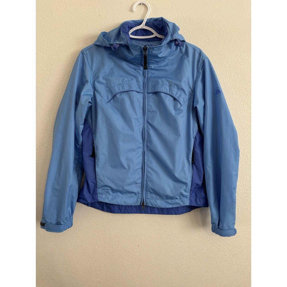Nike ACG Clima-Fit Women's S Blue Hooded Windbreaker Jacket Y2K Outdoor
